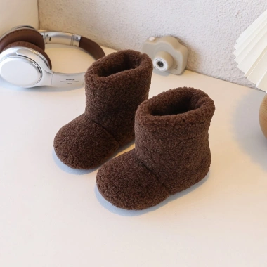 Bốt lông cừu mùa đông bé gái - Hàn Quốc 2.026, lớp lót cotton dày, giảm 20% 4