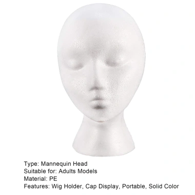 Bọt Mannequin PE Foam Chắc Chắn - Đầu Giá Đỡ Tóc Giả, Giá Ưu Đãi 84.240₫ 3 Bọt Mannequin PE Foam Chắc Chắn - Đầu Giá Đỡ Tóc Giả, Giá Ưu Đãi 84.240₫ 3