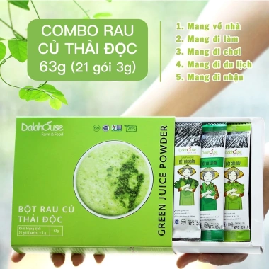 Bột rau củ thải độc Dalahouse Xanhsam Organic 214.500đ, hỗ trợ detox, tăng sức đề kháng 3