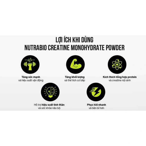 Hướng dẫn sử dụng Bột tăng sức mạnh NutraBio Micronized Creatine Monohydrate cho người mới bắt đầu