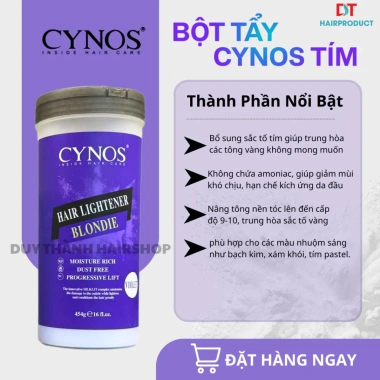Bột Tẩy Tóc CYNOS 454g Xanh Tím – Tẩy Êm Dịu, Không Nóng, Lên Tông Nhanh, Giảm Hư Tổn, Giá 195k 3