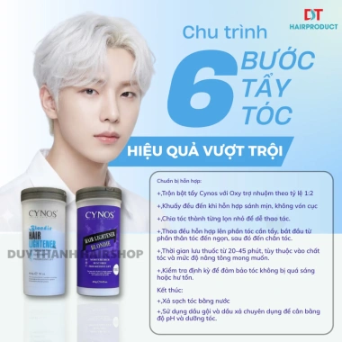 Bột Tẩy Tóc CYNOS 454g Xanh Tím – Tẩy Êm Dịu, Không Nóng, Lên Tông Nhanh, Giảm Hư Tổn, Giá 195k 5