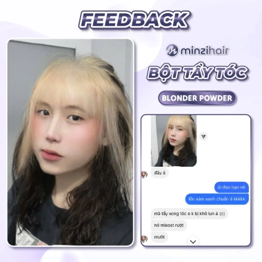 Bột Tẩy Tóc Minzihair Bleaching Powder - An toàn da đầu, tẩy êm không xơ, 140.000₫