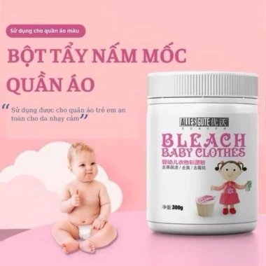 Bột Tẩy Trắng Mốc Nội Địa Trung Quốc - Hiệu Quả Xử Lý Ố Vàng Ẩm Mốc Quần Áo, Giá chỉ 55.800₫