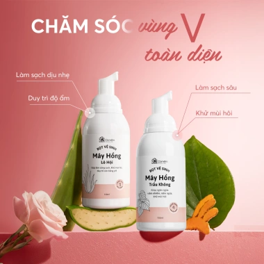 Bọt vệ sinh phụ nữ Mây Hồng 150ml Tạo Bọt Sẵn, Sạch Thoáng, Mềm Thơm Cỏ 174.000đ 2