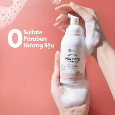 Bọt Vệ Sinh Phụ Nữ Mây Hồng Trầu Không 150ml - Làm Sạch, Khử Mùi Hôi, Giá Ưu Đãi 174k 5