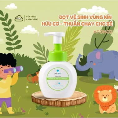 Bọt vệ sinh vùng kín hữu cơ ATONO2 cho bé da nhạy cảm 300ml - Giá ưu đãi 360.000đ