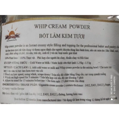 Bột Whipping Cream 100g VN Úc Malaysia - Giá chỉ 30.000đ, giảm mạnh từ 38.100đ 2 Bột Whipping Cream 100g VN Úc Malaysia - Giá chỉ 30.000đ, giảm mạnh từ 38.100đ 2