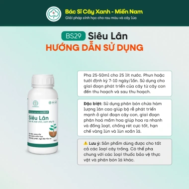BS29 Siêu Lân - Ra Rễ, Đẻ Nhánh, Phục Hồi Cây, Tăng Hấp Thu Dinh Dưỡng 6