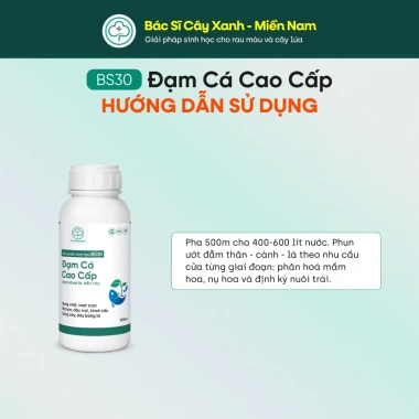 BS30 Đạm Cá Hữu Cơ Thuỷ Phân - Kích Rễ, Ra Hoa, Nuôi Trái, Dinh Dưỡng Cây Trồng 6