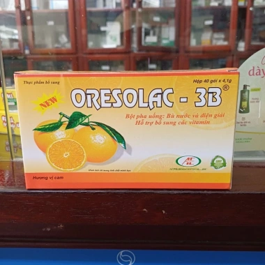 Bù nước điện giải cam Oresol Đại UY 40 gói bột, glucose và kali, hỗ trợ sốt, thể thao
