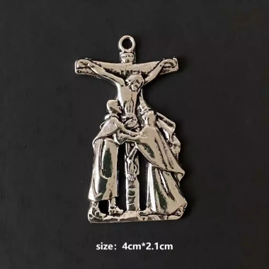 Bùa Thánh Giá Mân Côi - Bộ 15 Huy Chương Vương Miện Gai, Dây Chuyền DIY, Vòng Cổ Ưu Đãi 169.400₫ 6