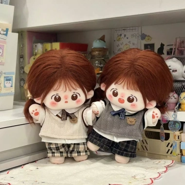 Búp Bê Cotton 20cm Preppy Dễ Thương: Bộ Quần Áo Sang Trọng, Quà Tặng 107k 2