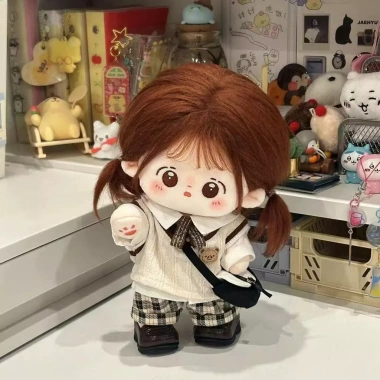 Búp Bê Cotton 20cm Preppy Dễ Thương: Bộ Quần Áo Sang Trọng, Quà Tặng 107k 10