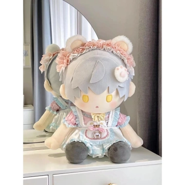 Búp bê Cotton 40cm Gấu Ichiban - Bộ váy, bánh mì sandwich, quần áo trẻ em, giá ưu đãi 131.816 VND, miễn phí vận chuyển