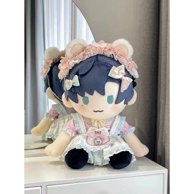 Búp bê Cotton 40cm Gấu Ichiban - Bộ váy, bánh mì sandwich, quần áo trẻ em, giá ưu đãi 131.816 VND, miễn phí vận chuyển