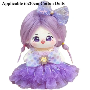 Búp Bê Flazea 20cm Đồ Công Chúa 20 Kiểu Váy Cotton Dễ Thương Băng Đô EXO 2
