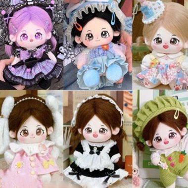 Búp Bê Flazea 20cm Đồ Công Chúa 20 Kiểu Váy Cotton Dễ Thương Băng Đô EXO 3