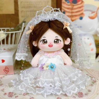Búp Bê Flazea 20cm Đồ Công Chúa 20 Kiểu Váy Cotton Dễ Thương Băng Đô EXO 7