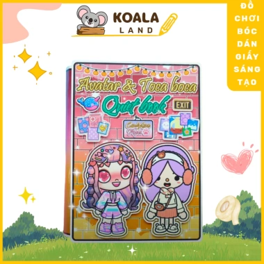 Búp bê giấy Avatar Pazu vs Toca Boca Quiet Book Happyfunny – Giá 99.000 VND, giảm, hỗ trợ sáng tạo