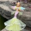 Búp bê nàng tiên cá METUBE 45cm Đa khớp Dress Up DIY Đôi cánh Quà tặng bé gái 6