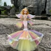 Búp bê nàng tiên cá METUBE 45cm Đa khớp Dress Up DIY Đôi cánh Quà tặng bé gái 8