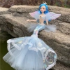 Búp bê nàng tiên cá METUBE 45cm Đa khớp Dress Up DIY Đôi cánh Quà tặng bé gái 9