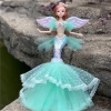 Búp bê nàng tiên cá METUBE 45cm Đa khớp Dress Up DIY Đôi cánh Quà tặng bé gái 10