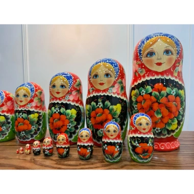 Búp bê Nga Matryoska 10C 21cm - Đồ chơi sưu tập giá ưu đãi 750.000 VND 8