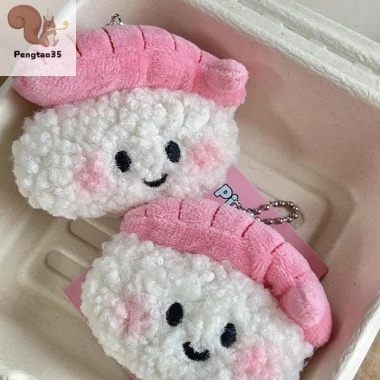 Búp bê sang trọng Sushi nhồi bông mềm - Móc khóa ô tô, mặt dây chuyền, túi học, quà tặng cặp đôi, COD 46.530đ 5
