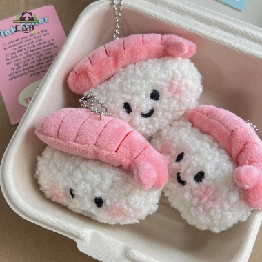 búp bê sushi nhồi bông mềm - móc khóa, chìa khóa ô tô, mặt dây, quà tặng giá 43.230₫