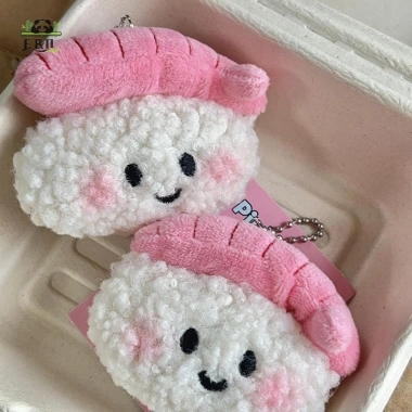 búp bê sushi nhồi bông mềm - móc khóa, chìa khóa ô tô, mặt dây, quà tặng giá 43.230₫