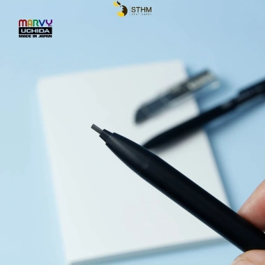 Bút Chì Bấm Marvy Uchida FL200 Ngòi Dẹp 2mm - Ngòi Mềm Không Xướt Giấy, Giá 22.000