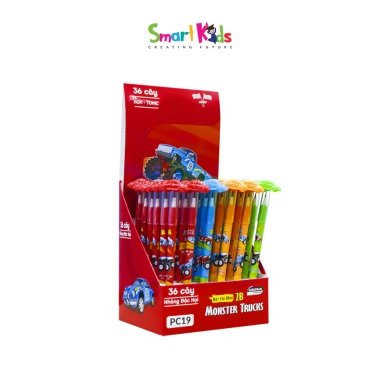 Bút chì khúc 2B Monster Truck Smartkids PC19 – Giá chỉ 9.900 VNĐ, chất lượng cao, bút bám mực mượt
