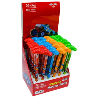 Bút chì khúc 2B Monster Truck Smartkids PC19 – Giá chỉ 9.900 VNĐ, chất lượng cao, bút bám mực mượt