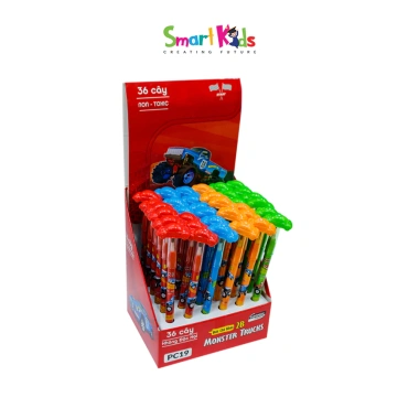 Bút chì khúc 2B Monster Truck Smartkids PC19 – Giá chỉ 9.900 VNĐ, chất lượng cao, bút bám mực mượt 5 Bút chì khúc 2B Monster Truck Smartkids PC19 – Giá chỉ 9.900 VNĐ, chất lượng cao, bút bám mực mượt 5