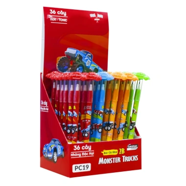 Bút chì khúc 2B Monster Truck Smartkids PC19 – Giá chỉ 9.900 VNĐ, chất lượng cao, bút bám mực mượt
