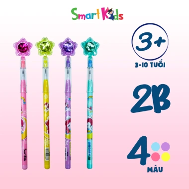 Bút chì khúc 2B Unicorn Smartkids PC18 - Độ bám tuyệt vời, giá chỉ 8.000₫