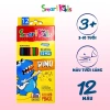 Bút chì màu Smartkids SK-CP102 Dino 12 màu – Thân chắc, dễ chuốt, phù hợp bé 6‑12 tuổi 2