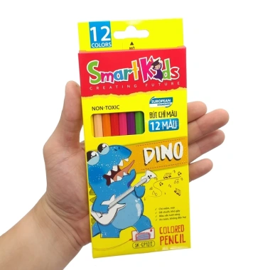 Bút chì màu Smartkids SK-CP102 Dino 12 màu – Thân chắc, dễ chuốt, phù hợp bé 6‑12 tuổi 3