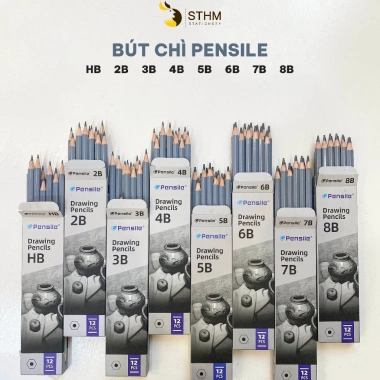 Bút chì PENSILE Marvy đa size - Nét mượt cho vẽ ký hoạ, ghi chép, giảm còn 10.000₫