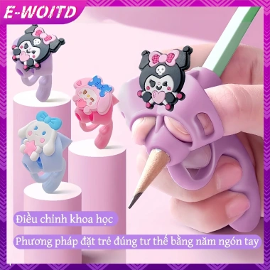 Bút chì silicone E-WOITD cầm năm ngón cho trẻ, hỗ trợ viết, tư thế, chỉ 32.010 VND
