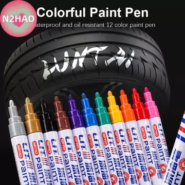 Bút đánh dấu sơn vĩnh viễn N2HAO - Đầy màu, chống nước, sửa lốp xe, vải cao su, graffiti touch up - 39.096₫