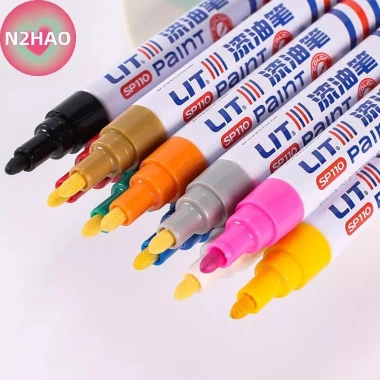 Bút đánh dấu sơn vĩnh viễn N2HAO - Đầy màu, chống nước, sửa lốp xe, vải cao su, graffiti touch up - 39.096₫ 4