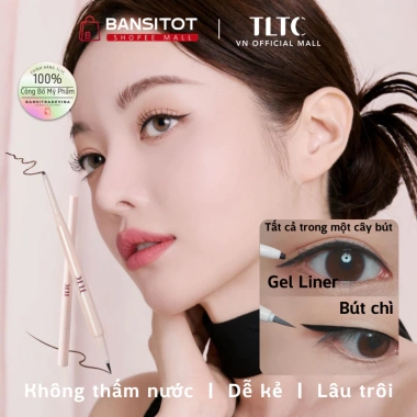 Bút kẻ mắt 2 đầu TLTC One Shot Dual Liner 0.12g+0.22ml – Chống lem, lâu trôi