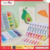 Bút Lông Acrylic SMARTKIDS AM03/AM04 24-36 Màu – Không Khô 5h, Vẽ Đa Chất Liệu, EN71, Giá 92.900₫