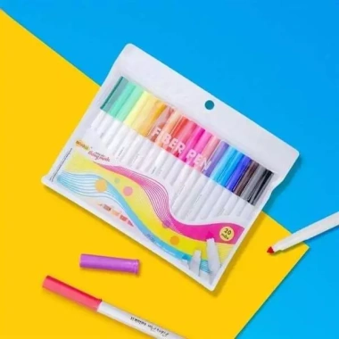 Bút lông màu Fiber Pen FP-01 FP-C03 12-20 màu Thiên Long Colokit - Giá 35.000, bút highlight đa sắc 6