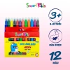 Bút Lông Màu Smartkids WM06 12 màu Tươi sáng, cường độ cao, bền màu bé 4-10 tuổi 2
