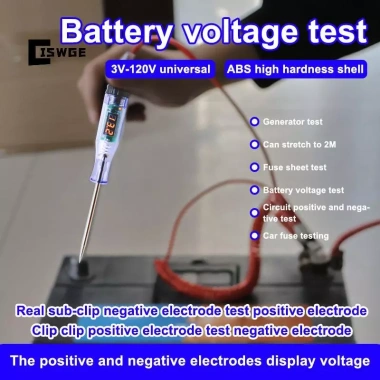 Bút thăm dò ô tô CISWGE 5V-120V màn hình kỹ thuật số đo DC 2V-48V, chẩn đoán nhanh, giá ưu đãi 73.700 VND 5 Bút thăm dò ô tô CISWGE 5V-120V màn hình kỹ thuật số đo DC 2V-48V, chẩn đoán nhanh, giá ưu đãi 73.700 VND 5