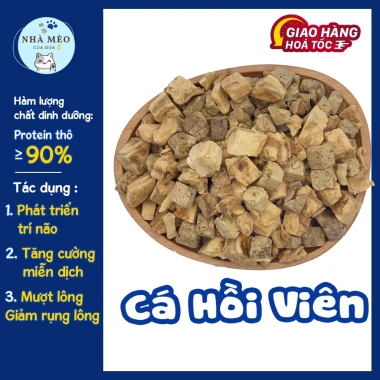 Cá hồi viên sấy khô cho chó mèo - Bổ sung Omega-3, lông mượt, giá chỉ 44.000₫ 7